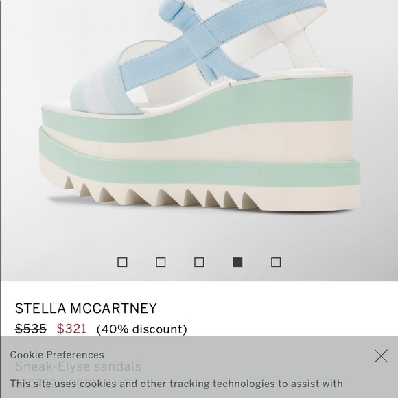 Stella McCartney wedge sandlals - Picture 2 of 6
